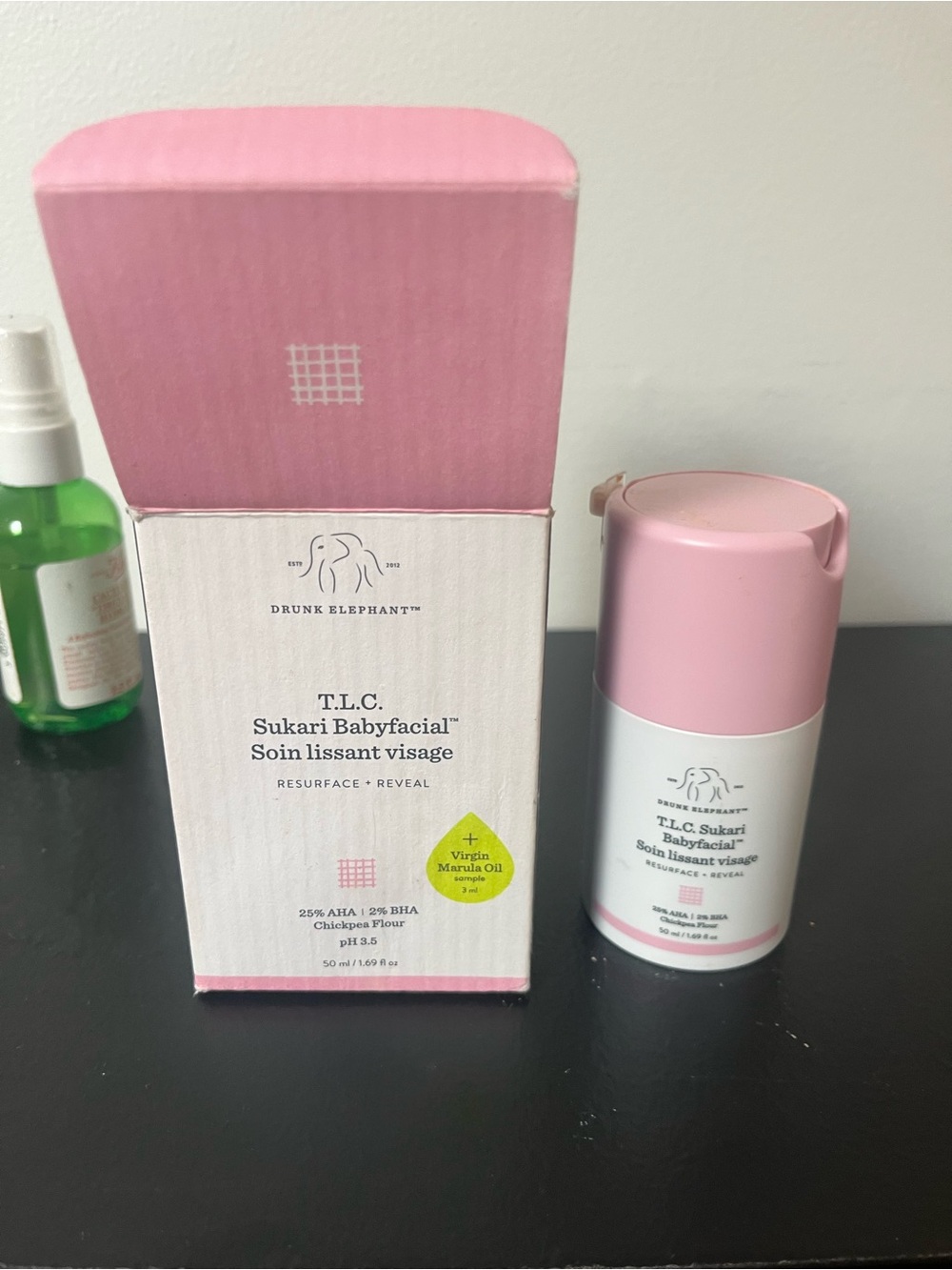 Drunk Elephant T.L.C. Sukari Babyfacial - Pink and White Packaging